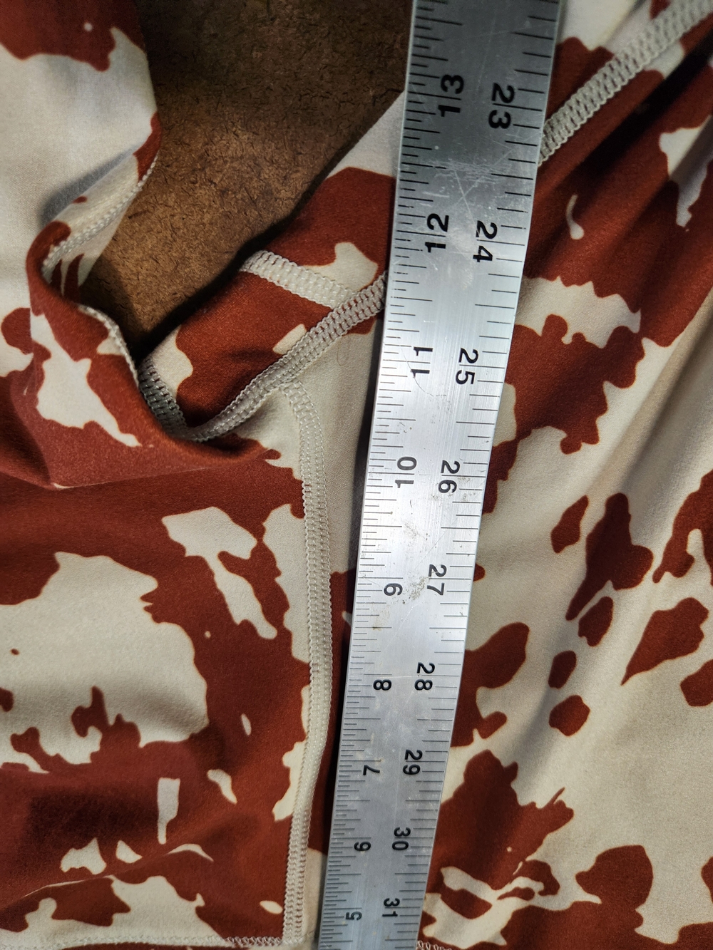 Sage Cream and Brown Cowprint High-Waist Leggings - Picture 10 of 10